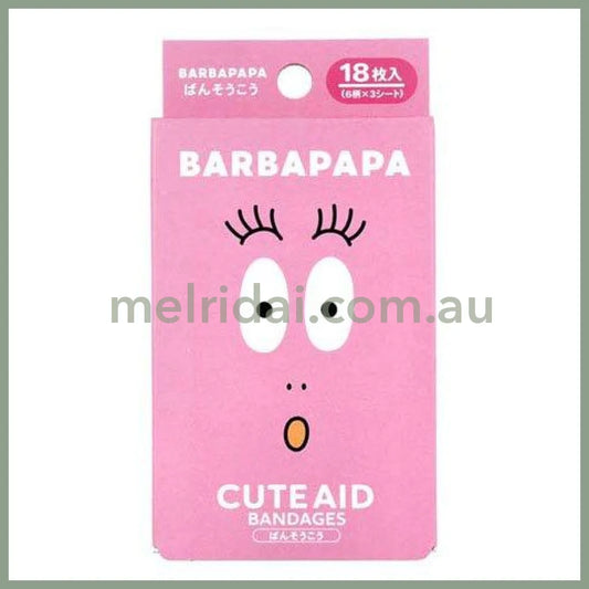 Santan | Barbapapa Cute Aid Bandages 18Pcs (Pink)