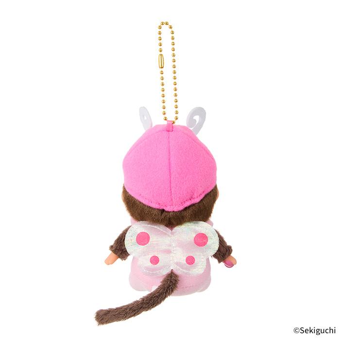 Monchhichi | Mascot Holder Plush Keychain Bag Charm SS H11×W8×D6cm (Butterfly)
