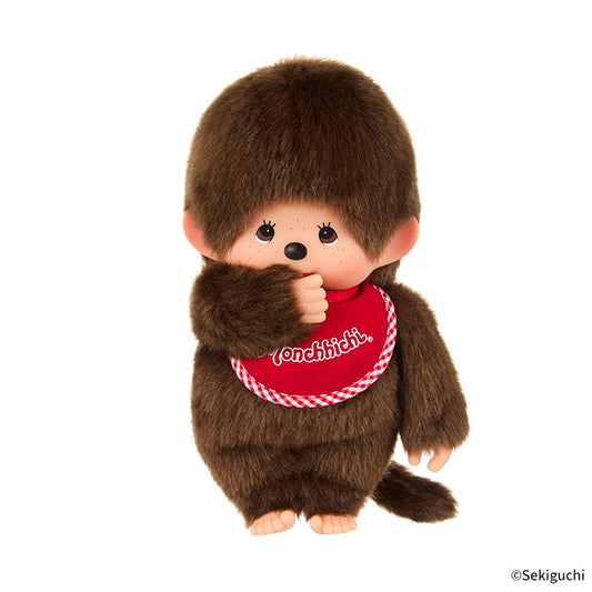 Monchhichi | Premium Stand Plush Toy Plush Doll M 300×160×100mm (Brown Boy)