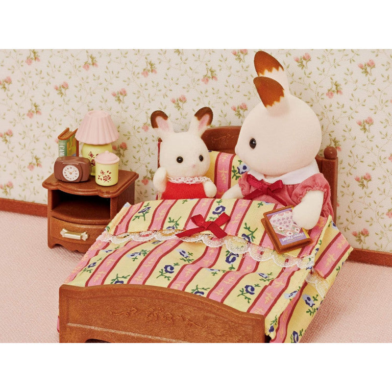 【JP】Sylvanian Families | Furniture Semi-Double Bed Set W97 x H128 x D61 mm