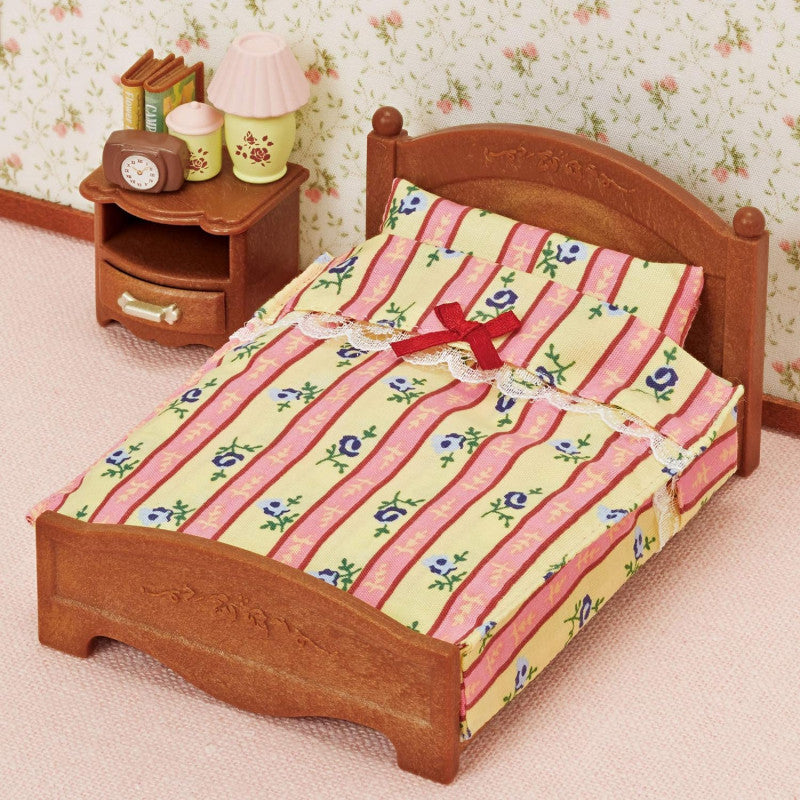 【JP】Sylvanian Families | Furniture Semi-Double Bed Set W97 x H128 x D61 mm