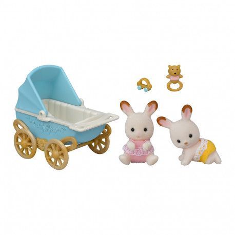 Sylvanian Families | Chocolate Rabbit Twins Set