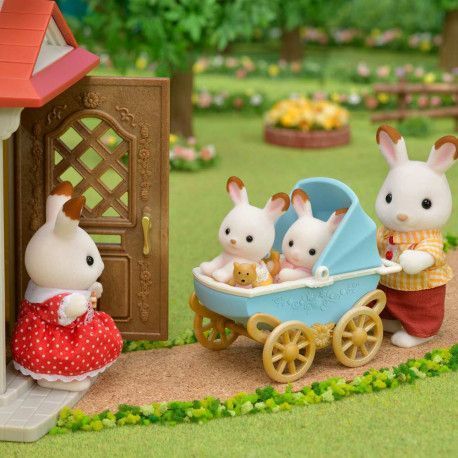 Sylvanian Families | Chocolate Rabbit Twins Set