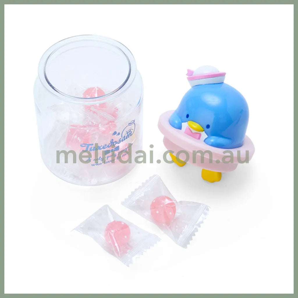 【赏味期限2024.10.31】Sanrio | Candy & Case 6.7×6.7×12Cm 日本三丽鸥 角色造型水果糖罐/茶叶罐/咖啡罐/收纳 山姆企鹅 Tuxedosam