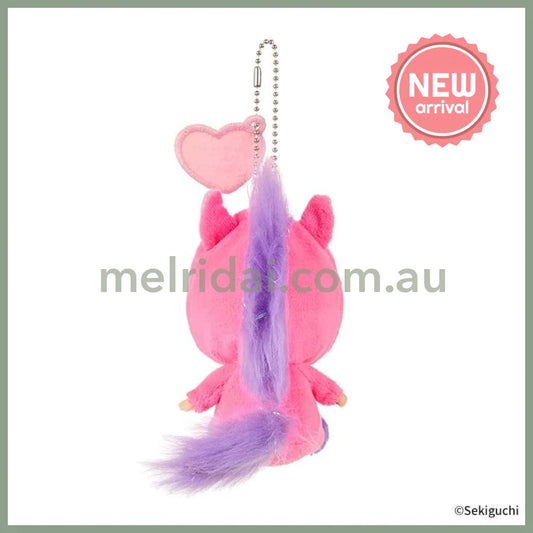 Shinako 475 x Monchhichi | Bebichhichi Mascot Holder Keychain Bag Charm 140×70×100mm (Unicorn)