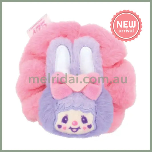 Shinako 475 x Monchhichi | Plush Scrunchie (Purple Harajuku Style)
