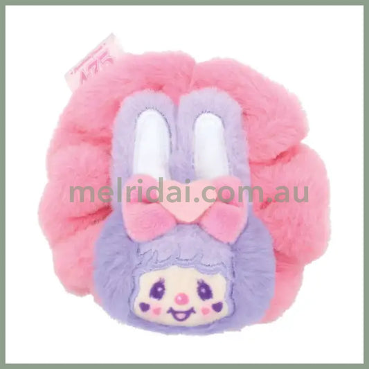 Shinako 475 x Monchhichi | Plush Scrunchie (Purple Harajuku Style)