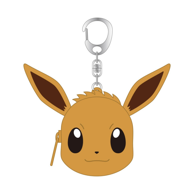 Pokémon | Mini Silicon Eevee Keychain Mini Pouch for Coins and Airpods 8 x 8.8 x 2 cm