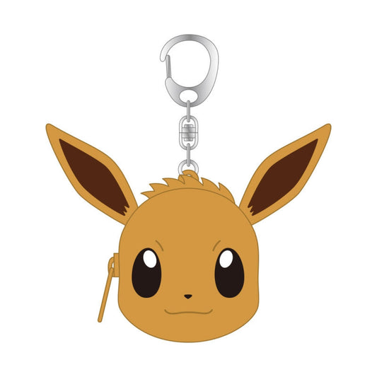 Pokémon | Mini Silicon Eevee Keychain Mini Pouch for Coins and Airpods 8 x 8.8 x 2 cm