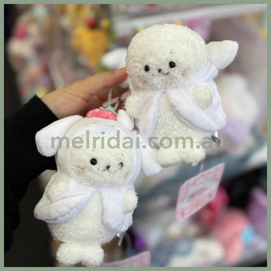 Sirotan x SANRIO | Cinnamoroll Plush Keychain Mascot Holder Bag Charm W110 x H120 x D70mm (Store Limited Strawberry)