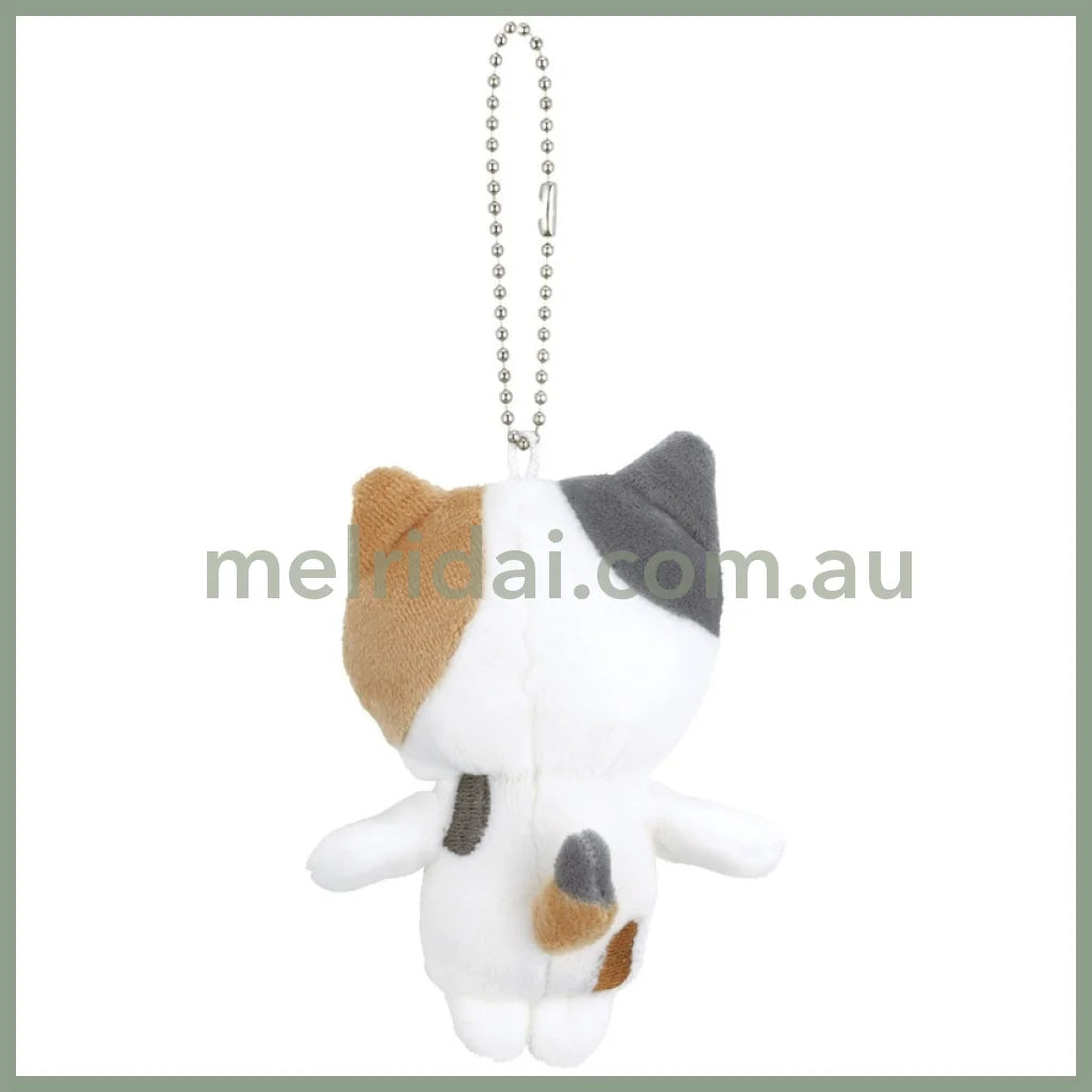 SKATER | Cat Plush Keychain with ball chain Mascot Holder 75×50×160mm (Calico Cat)