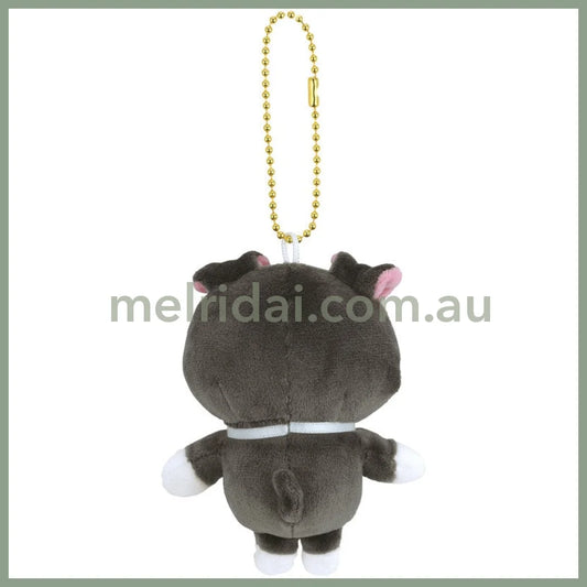 SKATER | Dog Plush Keychain with ball chain Mascot Holder 75×50×160mm (Schnauzer)