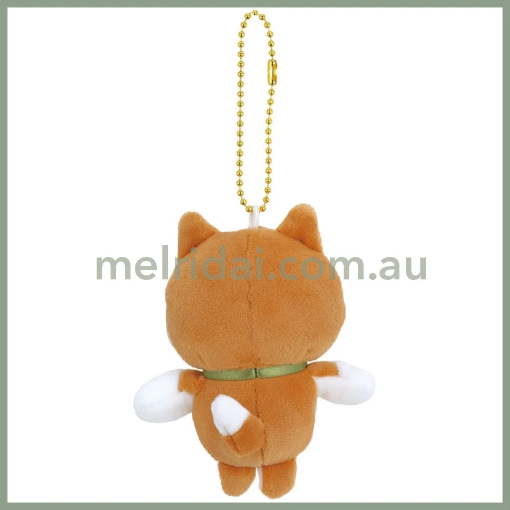 SKATER | Dog Plush Keychain with ball chain Mascot Holder 75×50×160mm (Shiba)