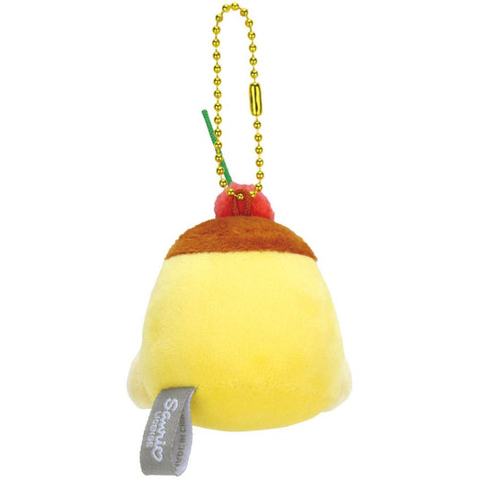 SANRIO | Pompompurin Pom Pom Purin Pudding Mascot Holder Bag Charm Keychain 65x44x107mm (Food Theme)