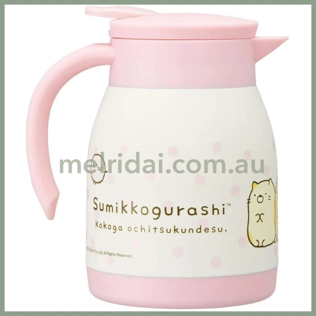 Skatersumikko Gurashi Stainless Steel Tabletop Pot Vacuum Double Wall Structure 600Ml