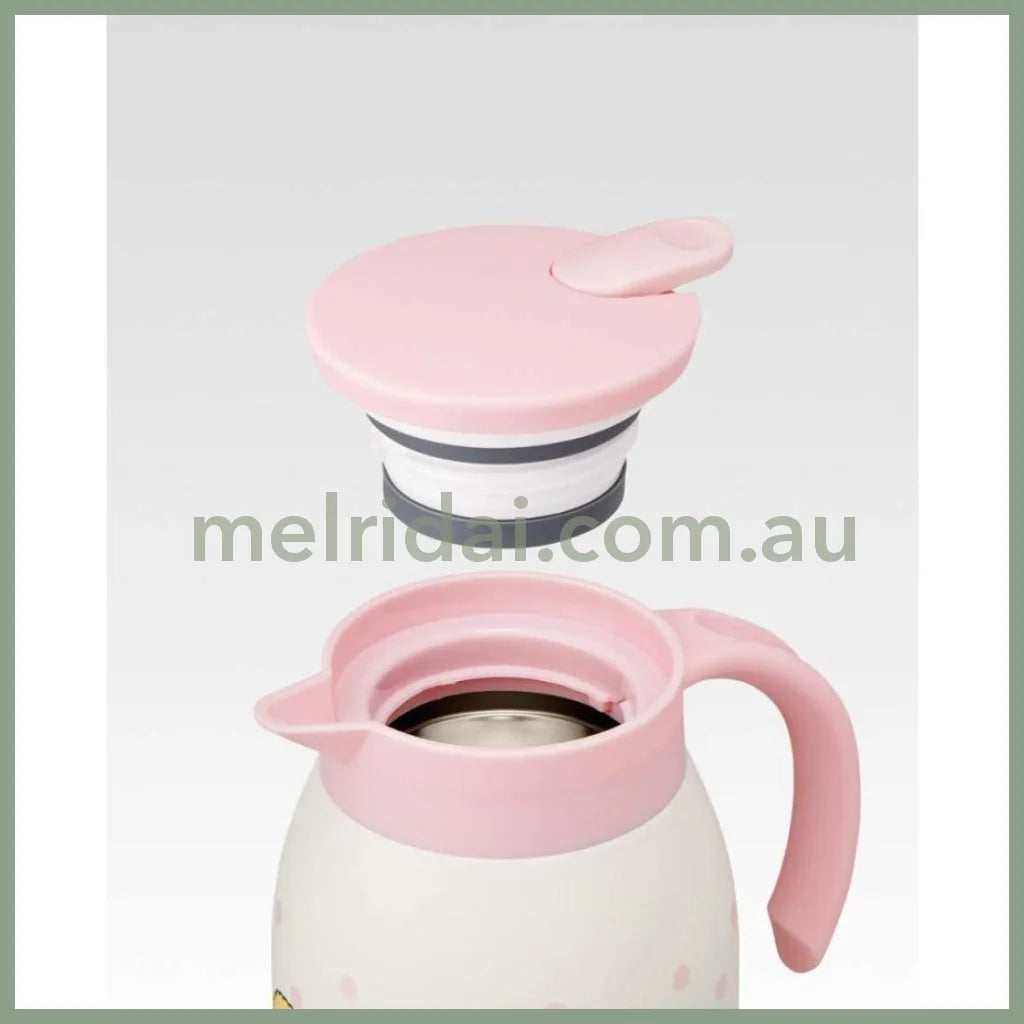 Skatersumikko Gurashi Stainless Steel Tabletop Pot Vacuum Double Wall Structure 600Ml