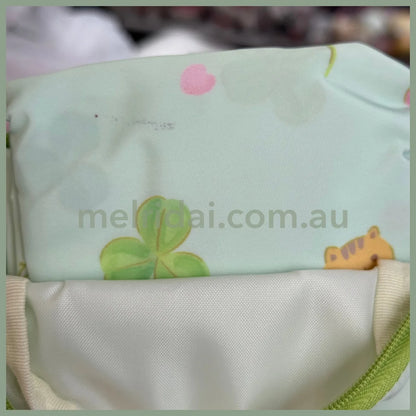 【Slightly Flawed】 Sanrio | Pom Purin Foldable Eco Bag Keychain H340×W480Mm (Four Leaf Clover)