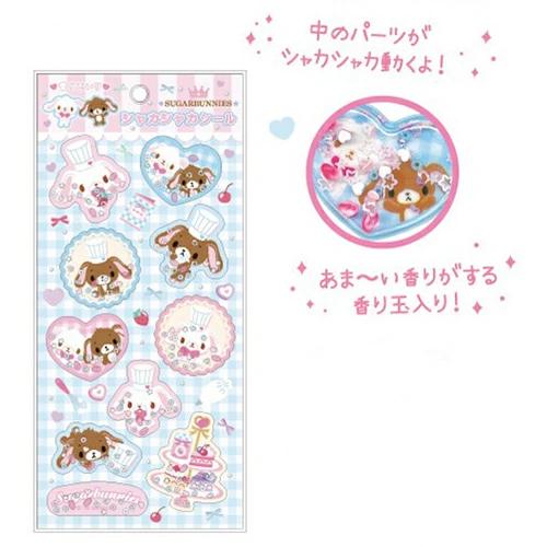 SPINNS x SANRIO | Sugarbunnies Shaker Sticker 185×95×5mm (Blue)