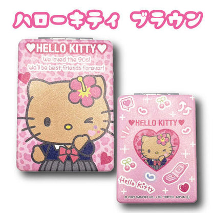 SANRIO | My Melody Foldable Mirror Ｈ8.5×Ｗ6cm (Gal Series- Tan)