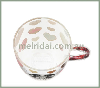 Starbuckebead Handle Heat Resistant Glass Mug Valentine