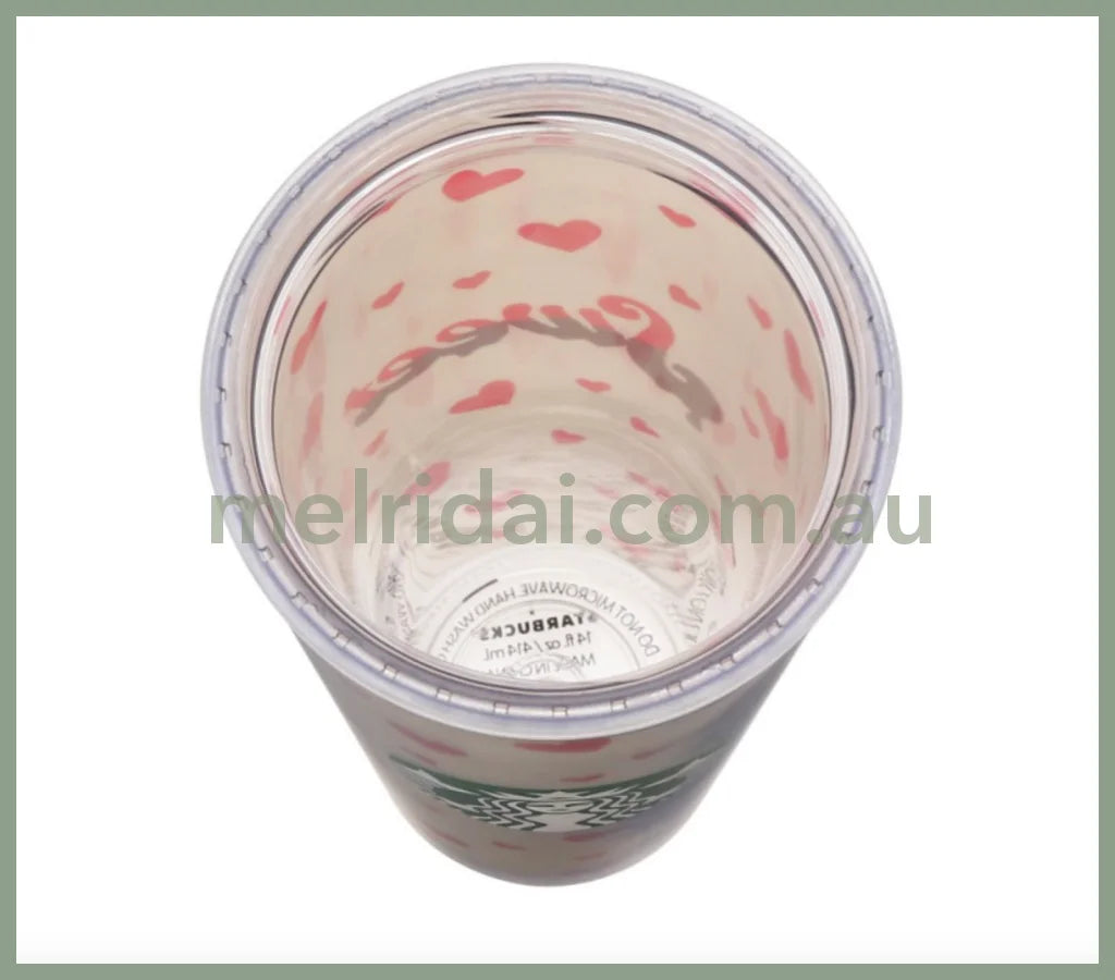 Starbuckecup Tumbler Heart Starbucks Valentine 2023 80
