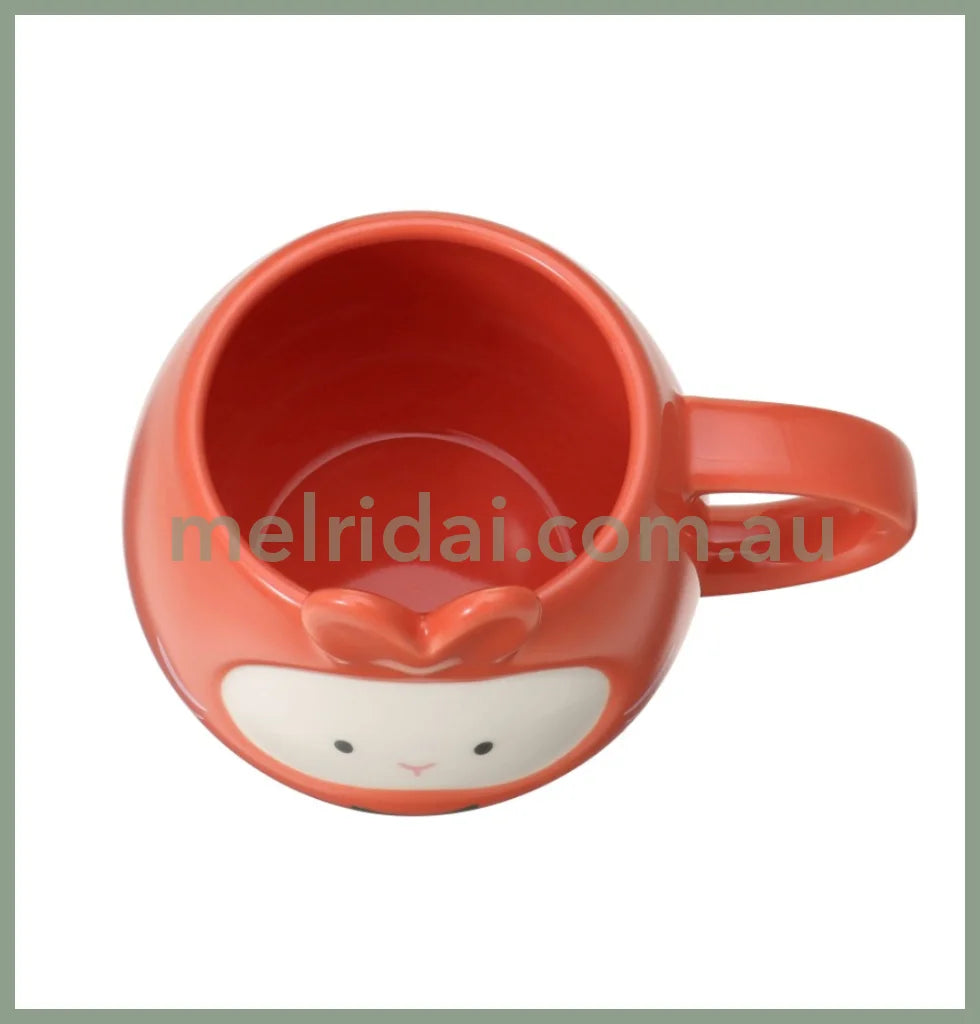 Starbucksmug Cup Daruma Whipped Rabbit 237Ml Red