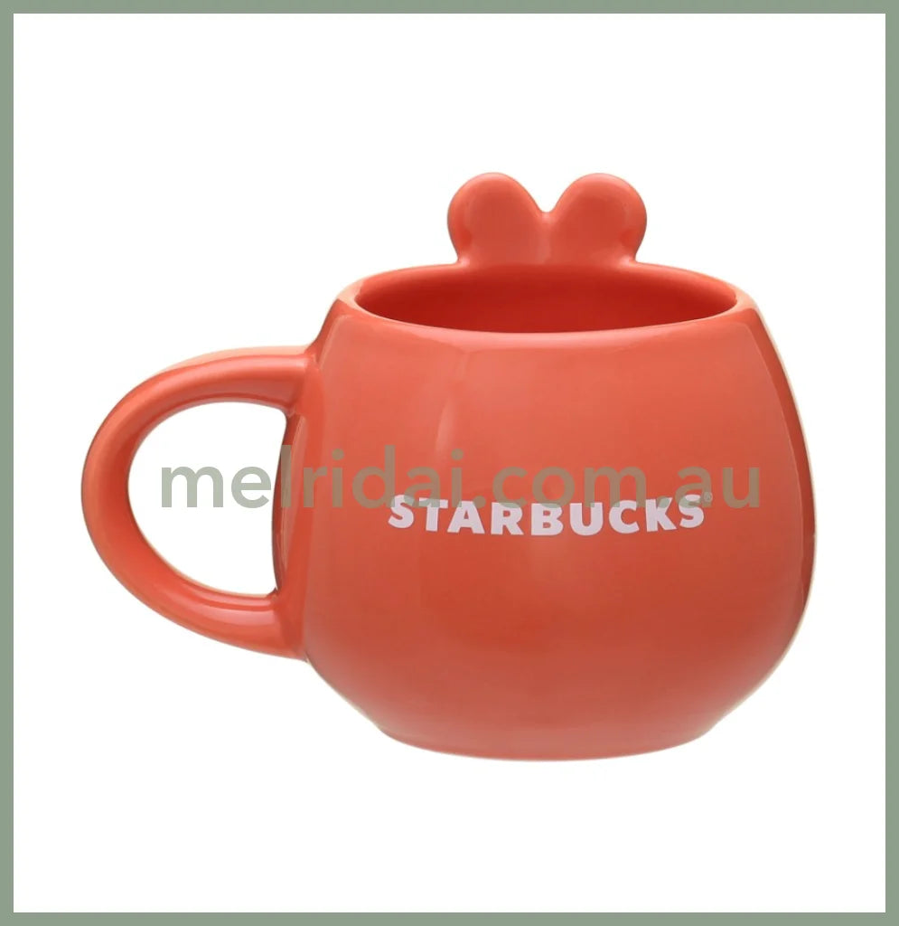 Starbucksmug Cup Daruma Whipped Rabbit 237Ml Red