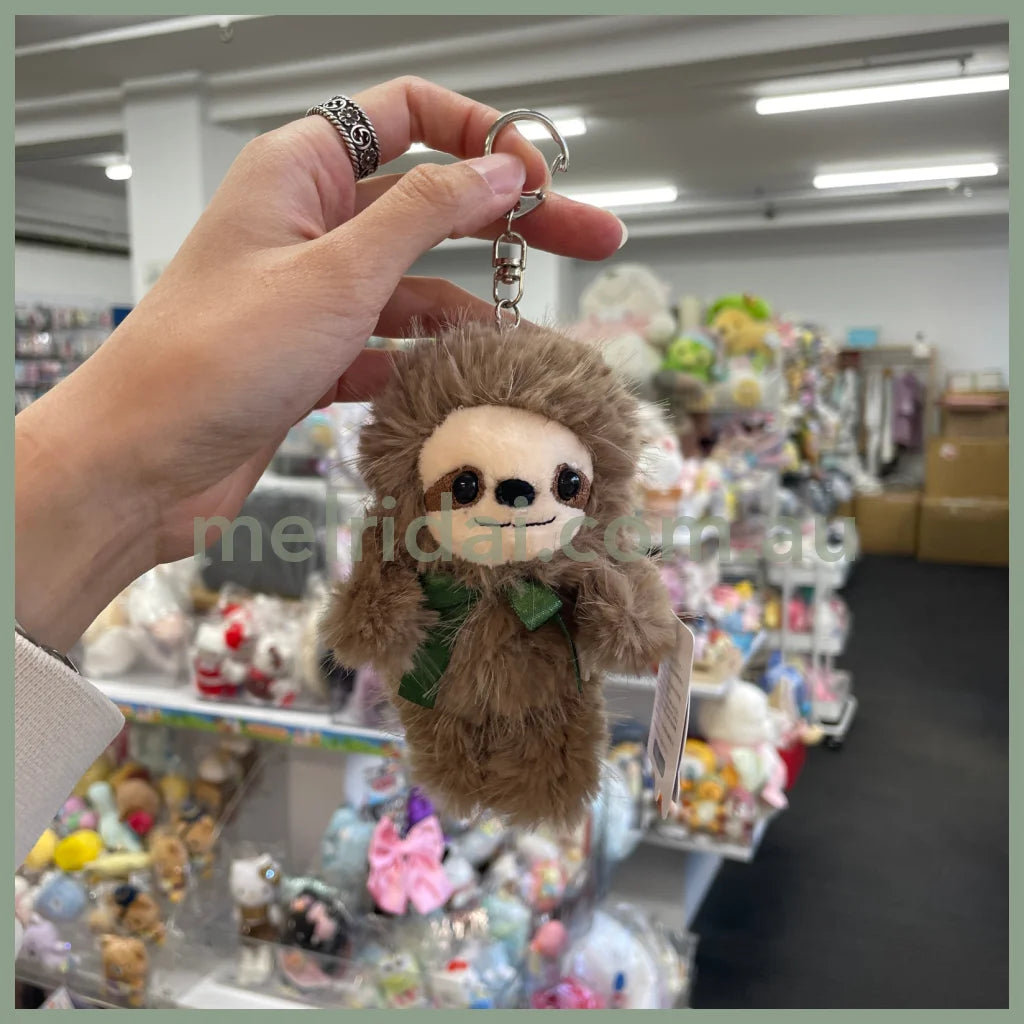 STREAM | TWIN Animal Mascot Holder Plush Keychain 13cm Approx. (Sloth)