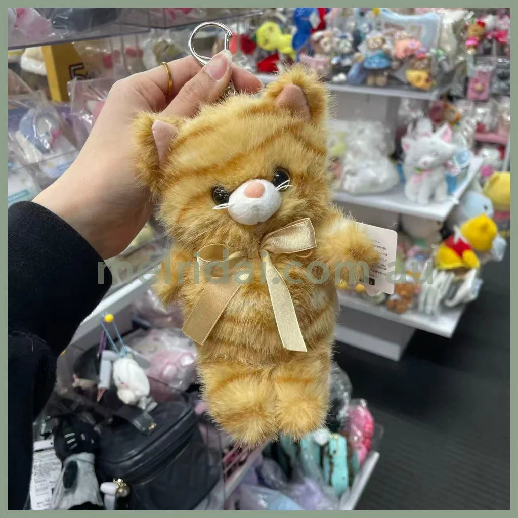 STREAM | TWIN Animal Mascot Holder Plush Keychain L 18cm Approx. (Orange Cat)