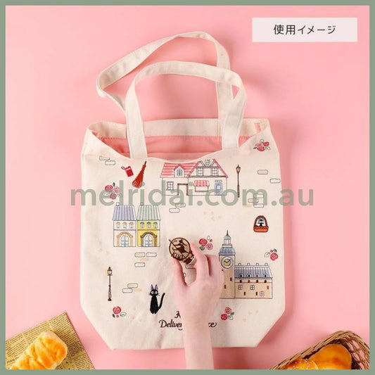 Studio Ghibli | Embroidery Tote Bag H40×W35×D11.5Cm (Kiki’s Delivery Service Jiji In The Town)