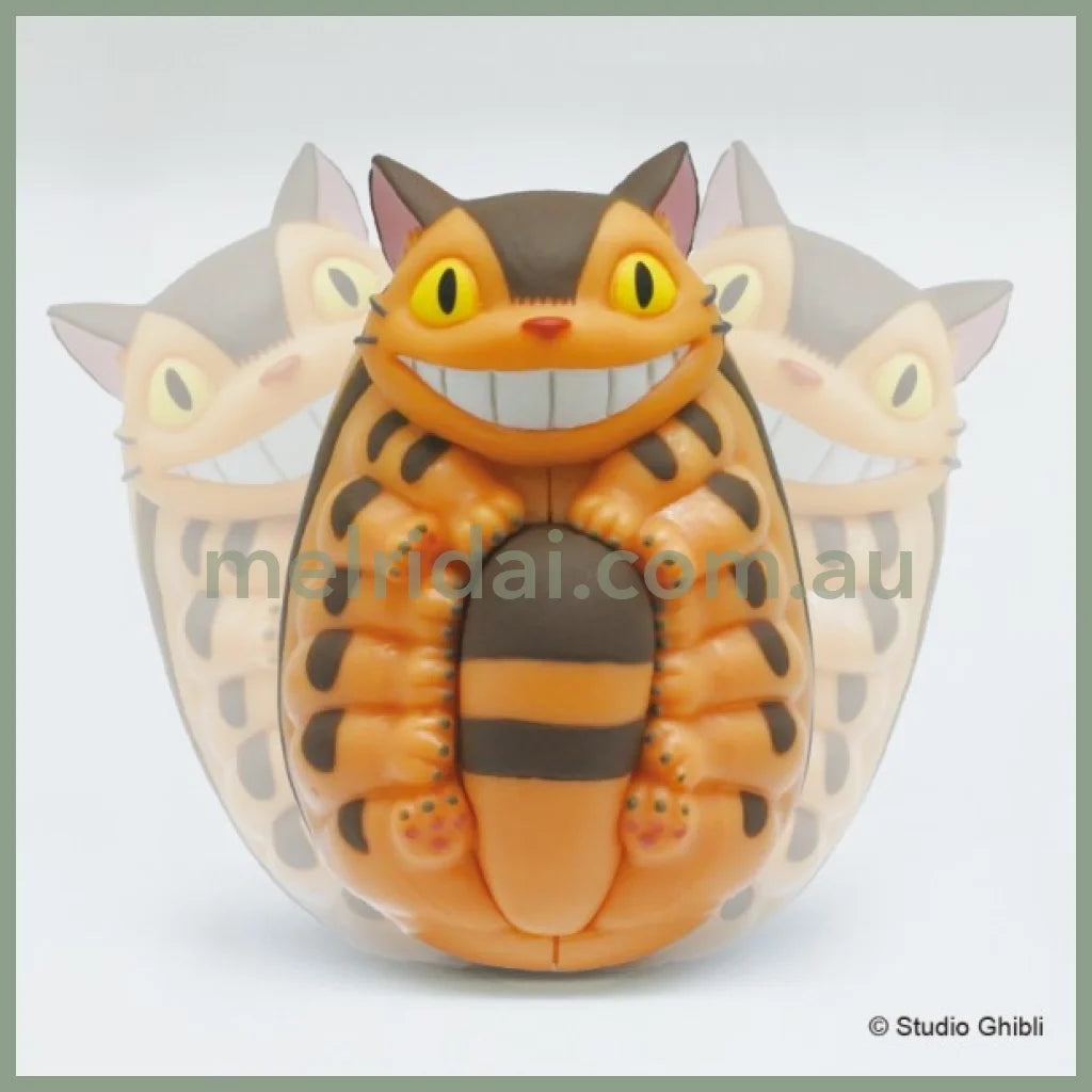 Studio Ghibli | Fun swaying roly-poly toy / White Totoro and Cat Bus 63mm & 65mm (My Neighbor Totoro)