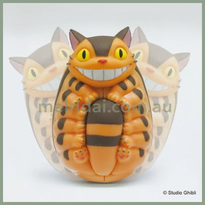 Studio Ghibli | Fun swaying roly-poly toy / White Totoro and Cat Bus 63mm & 65mm (My Neighbor Totoro)