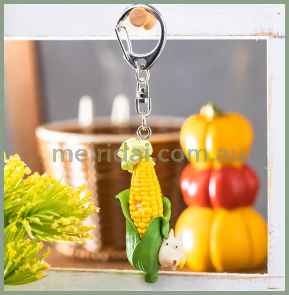 Studio Ghiblikeychain Soot Sprite In Corn With Totoro About 58Mm