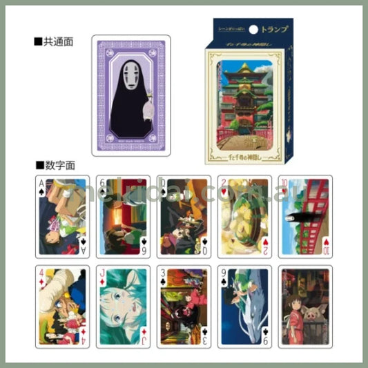 Studio Ghibli | Spirited Away Scenes Plenty Of Playing Cards (54 Cards)
