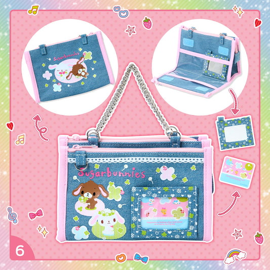 SANRIO | Sugarbunnies Denim Pouch 17×7×11cm (Heisei Era Girl's Item)