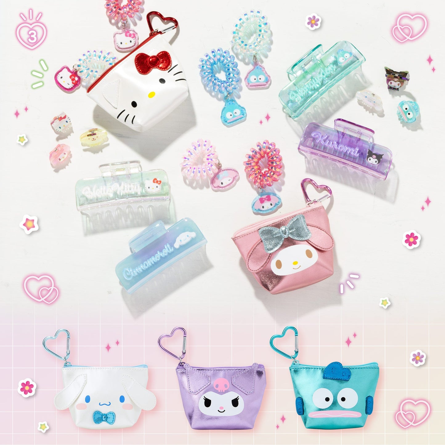 Sanrio | Mini Pouch Keychain 11×4×8Cm (Sparkling Summer Accessories)