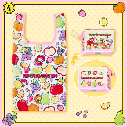 SANRIO | Foldable Eco Bag Shopping Bag 260x3x340mm (Fruit Design)