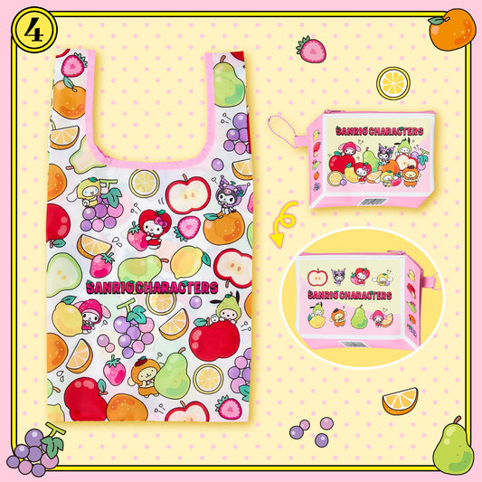 SANRIO | Foldable Eco Bag Shopping Bag 260x3x340mm (Fruit Design)