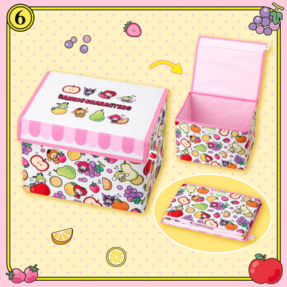 SANRIO | Folding Storage Case 270x200x190mm (Fruit Design)