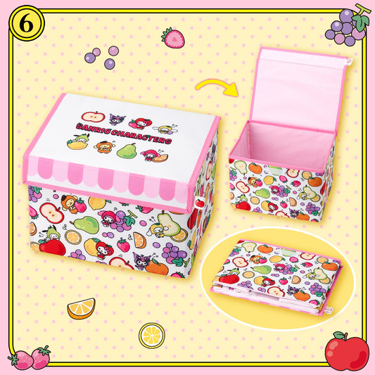 SANRIO | Folding Storage Case 270x200x190mm (Fruit Design)
