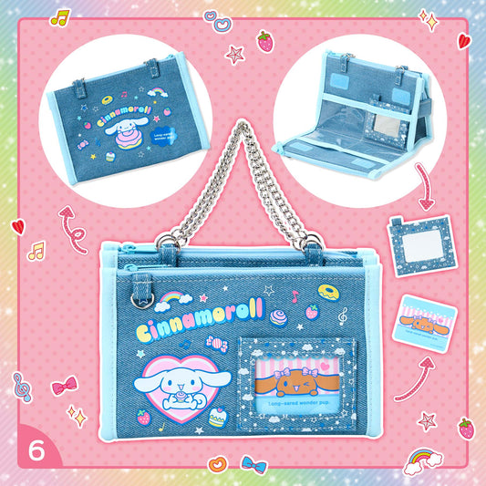 SANRIO | Cinnamoroll Denim Pouch 17×7×11cm (Heisei Era Girl's Item)