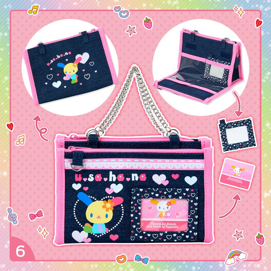 SANRIO | Usahana Denim Pouch 17×7×11cm (Heisei Era Girl's Item)
