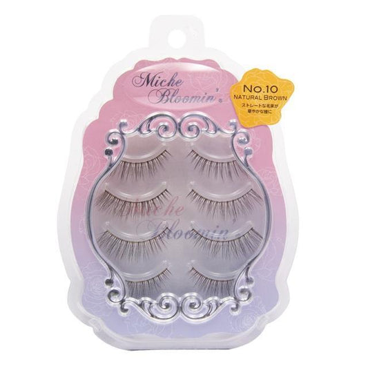 Miche Bloomin | Eyelashes 4 Pairs 3D 10 Natural Brown