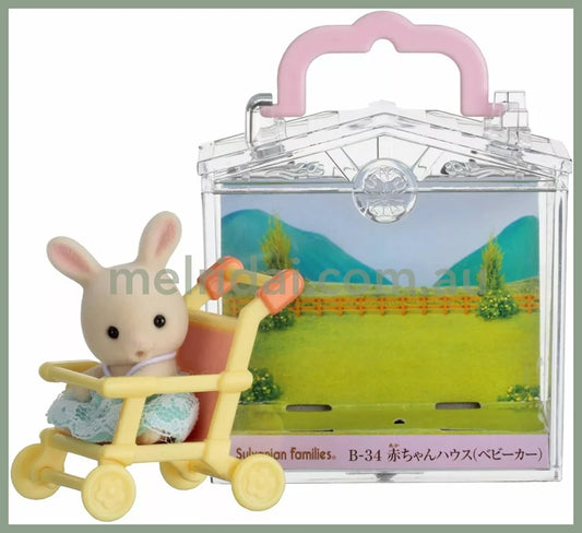 Sylvanian Families | Baby House Stroller Milk Rabbit 3.2X3.5X4Cm