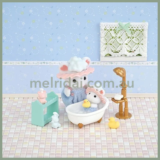 Sylvanian Families | Bath Time Marshmallow Mouse Set Together