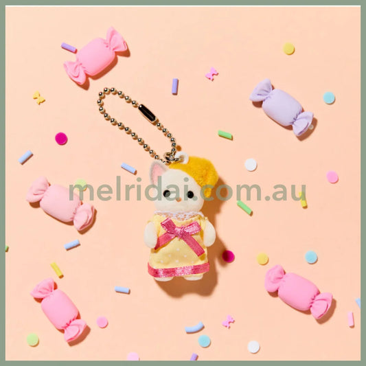 Sylvanian Families | Chihuahua Baby Yellow Dress Key Chain/Keychain/Keyring 85X30X150Mm