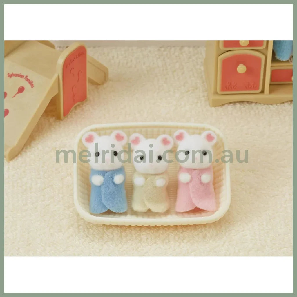 Sylvanian Families | Marshmallow Mouse Triplets 森贝儿森林家族