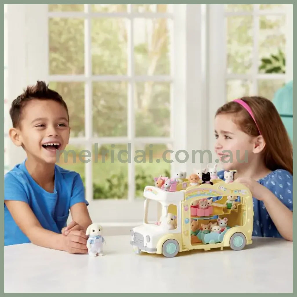 【Pick Up Only】Sylvanian Families | Rainbow Fun Nursery Bus