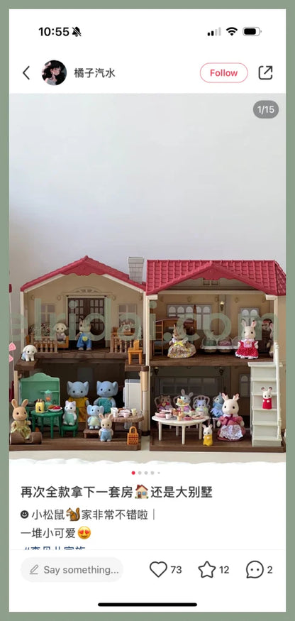 Sylvanian Families | Red Roof Country Home With Attic
