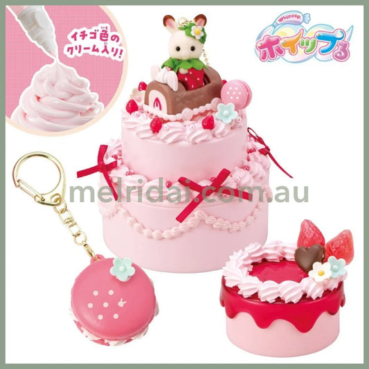 Sylvanian Families | Strawberry Anniversary Whipped Cream Sweets Kit Crepe Decoden